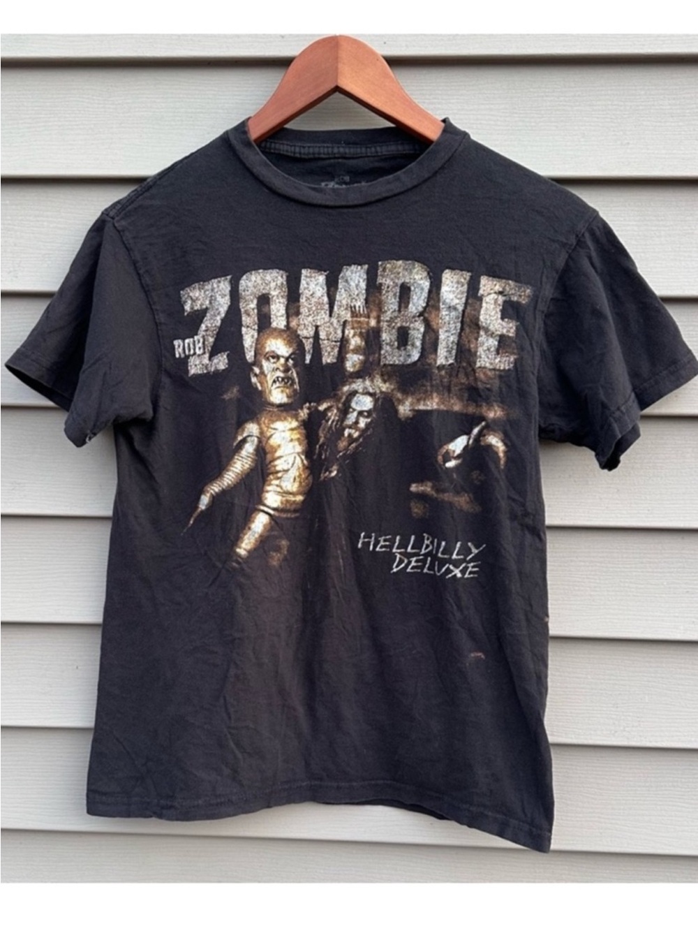Vintage Rob Zombie Hellbilly Deluxe band T-shirt size small 1998 99